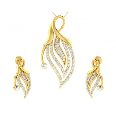 Berti Diamond Earrings & Pendant set